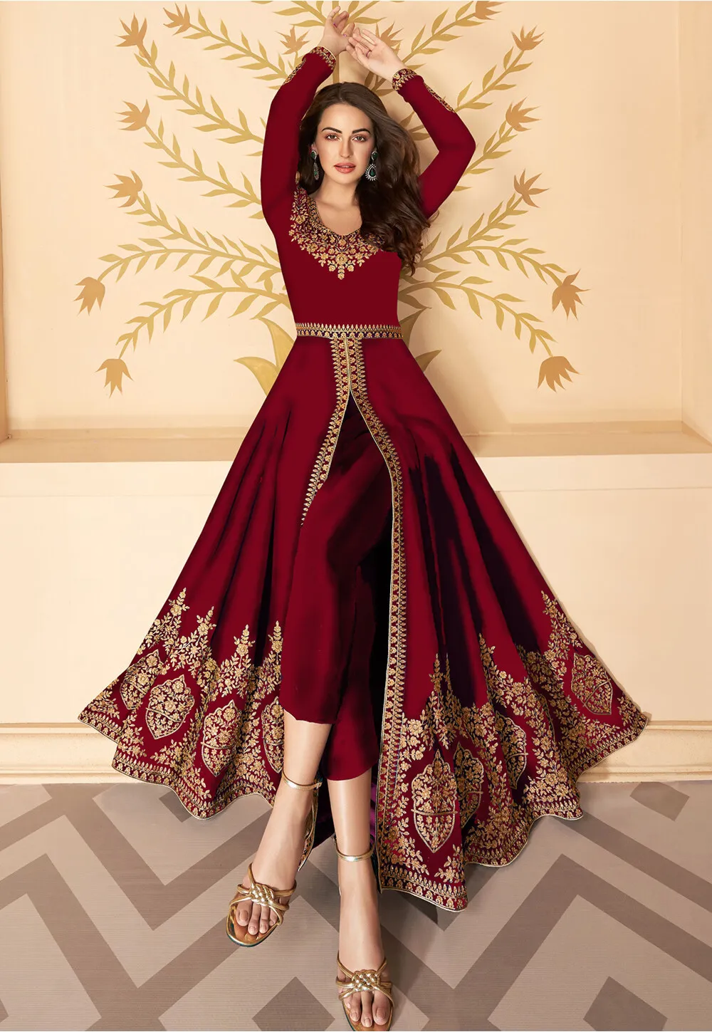 embroidered georgette front embroidered georgette front